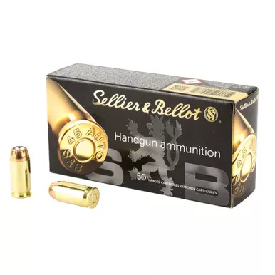 1/2 CASE (500Rds) Sellier & Bellot 45 ACP 230 Grain Jacketed Hollow Point Ammunition