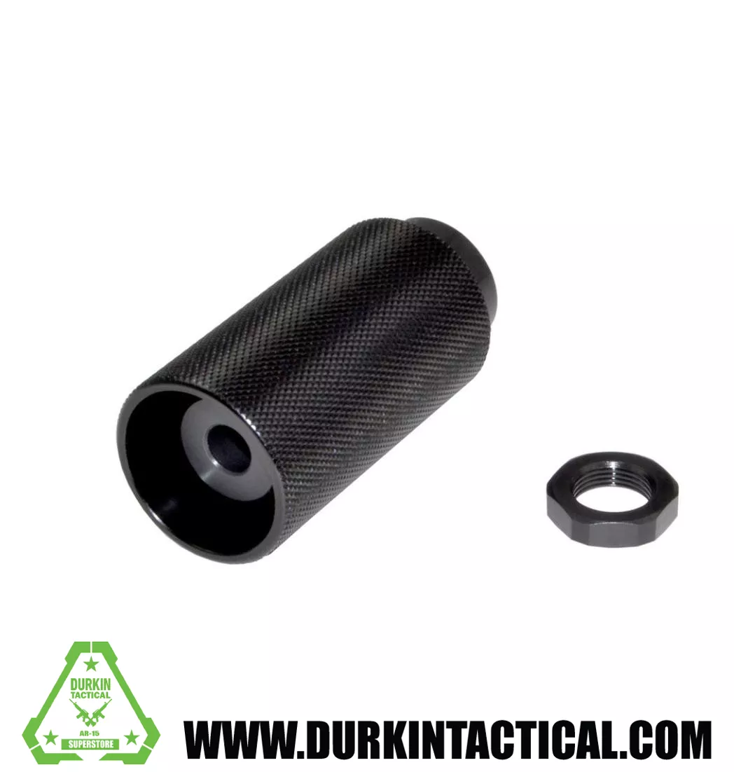 1/2″ X 36 Muzzle Brake for 9MM, Blast Forwarding Steel, Black