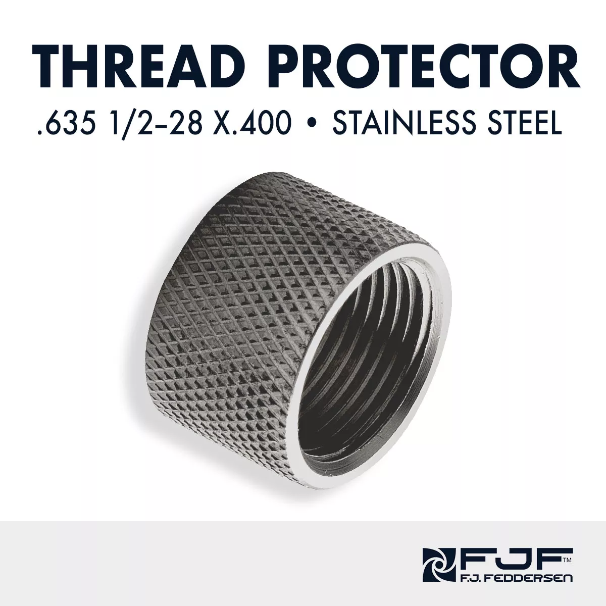 10/22 Barrel Thread Protectors: .635 ½-28 x .400 – Stainless Steel