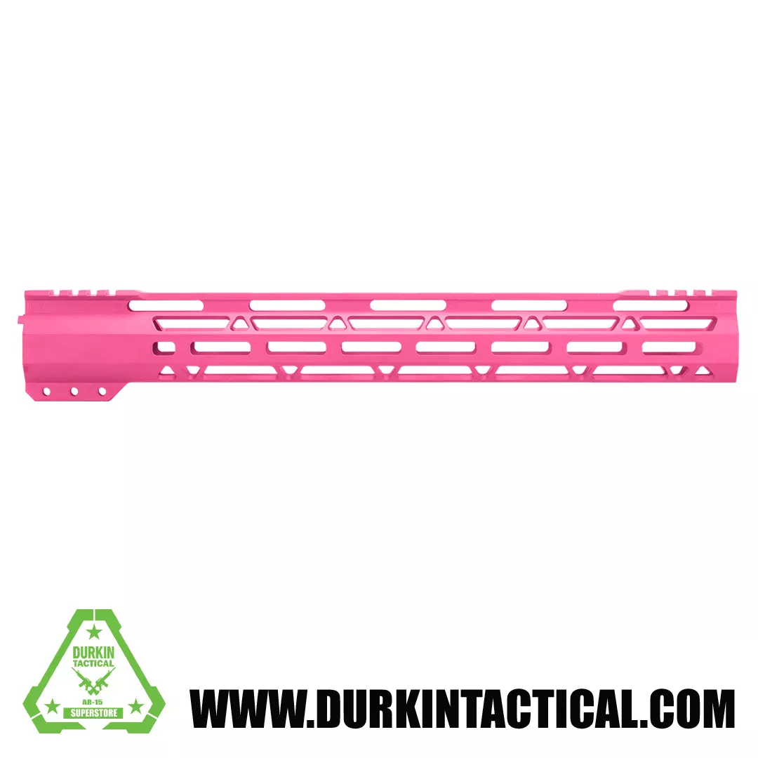 15″ Free Float, Split Rail, M-Lok, Handguard | Cerakote Sig Sauer Pink