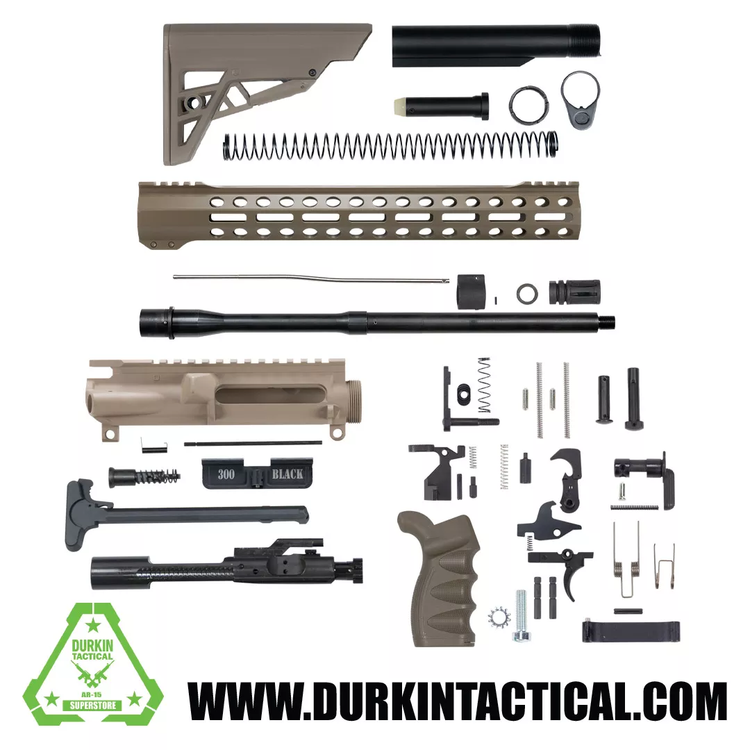 16″ 300 Blackout FDE AR-15 Rifle Build Kit