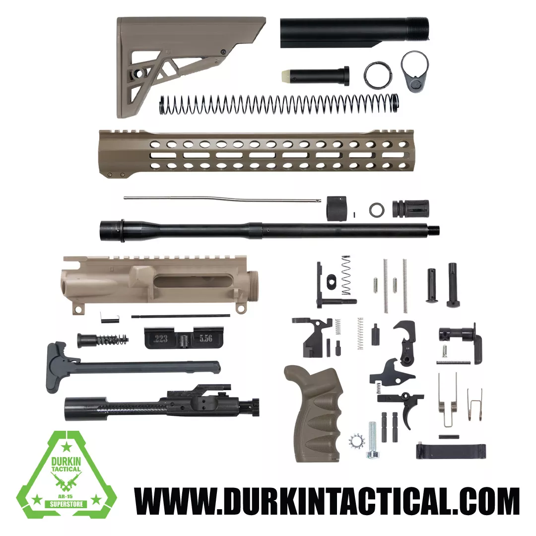 16″ 5.56/.223 FDE AR-15 Rifle Build Kit