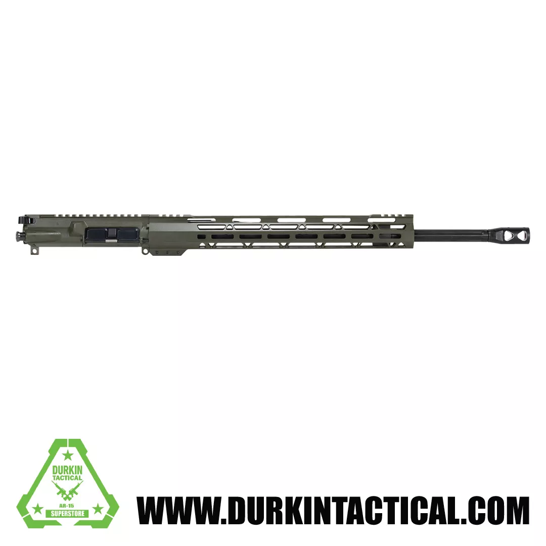 20″ .223/5.56 Wylde | Heavy Barrel | 1:8 twist | Complete Upper Assembly with 15″ Handguard | Cerakote Burnt Bronze