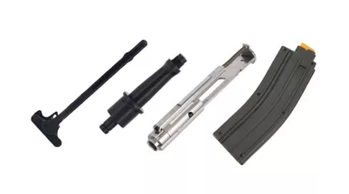 .22LR CONVERSION KIT - 4.5" BARREL, .22 BOLT CARRIER, MIL-SPEC CHARGING HANDLE, AND 25 ROUND MAGAZINE