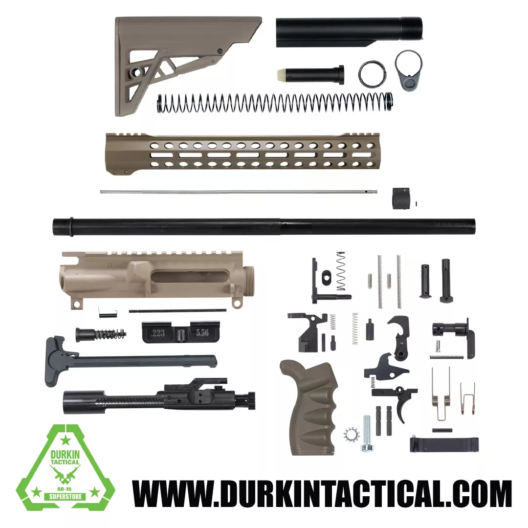 24″ 5.56/.223 FDE AR-15 Rifle Build Kit