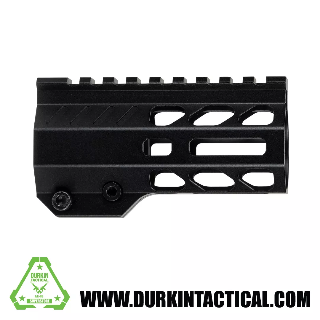 4.2″ Super Slim, Free Float, .223/5.56 M-Lok Handguard, ID 1.358″, 4.7 oz. Black