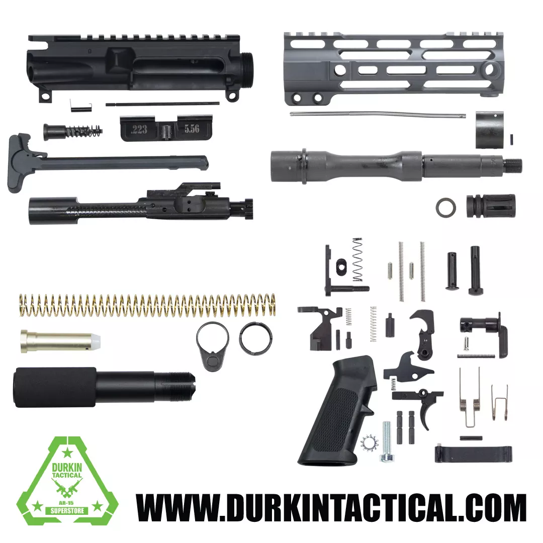 7″ 5.56/.223 Sniper Grey Cerakote Build Kit