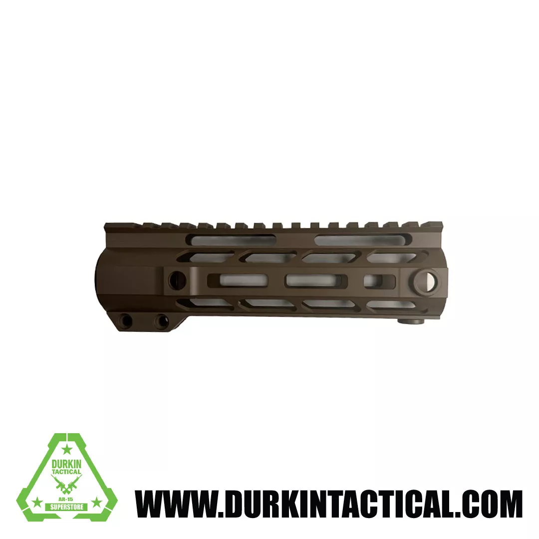 7″ AR-15 Free Float FDE QD MLOK Handguard