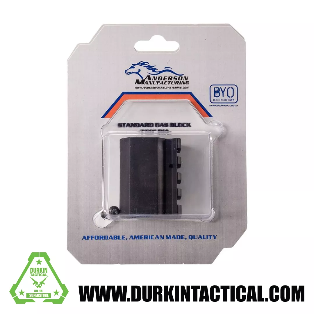 AR-15 .750 Standard Rail, Aluminum Gas Block, Anodized Black