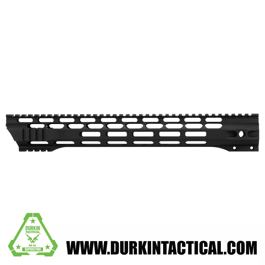 AR-15 M-LOK 15″ Free Float Slant Cut Quad Rail Handguard