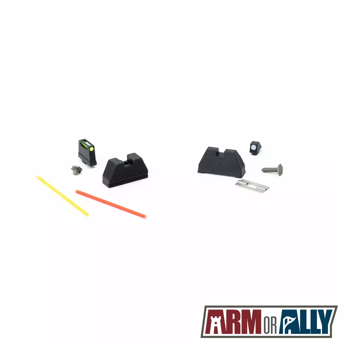 Arm or Ally Suppressor Height Sights for Glock