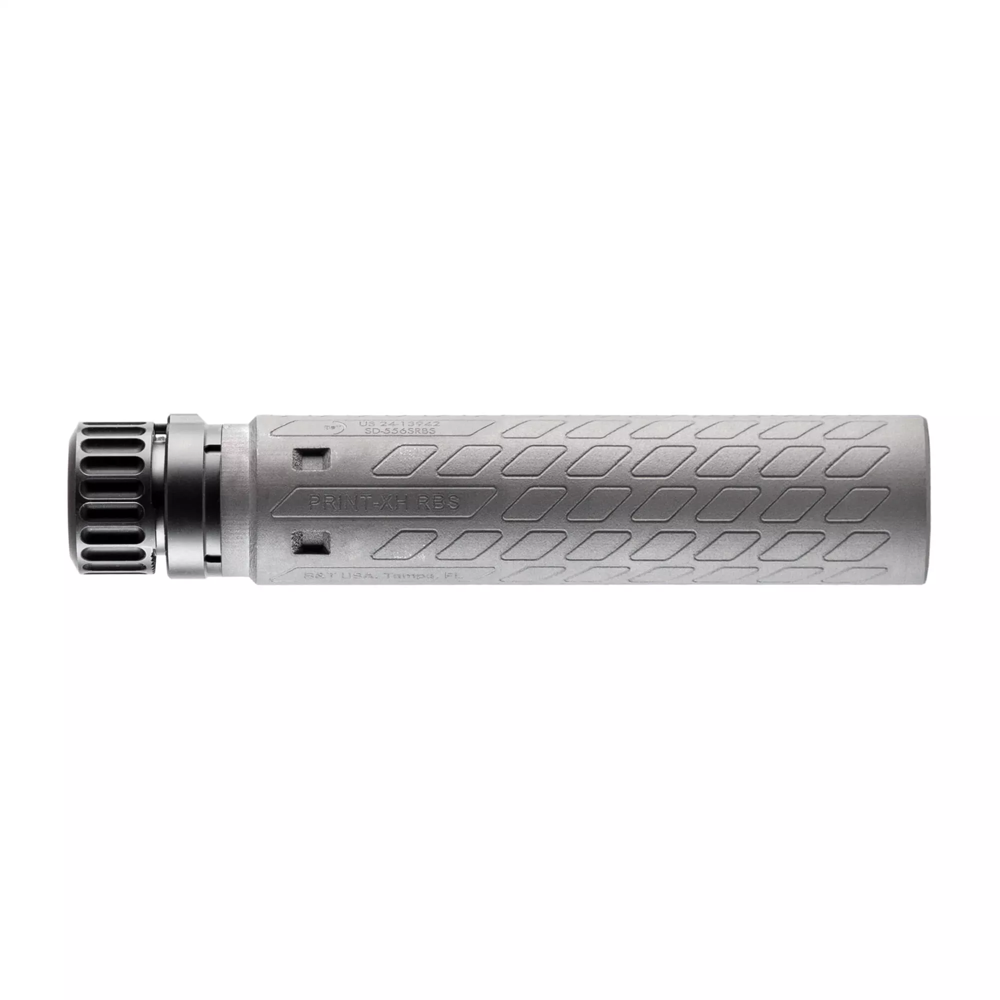 B&T USA, XH-556, Titanium Construction Silencer ,Gray (SD-556RBS-TI)