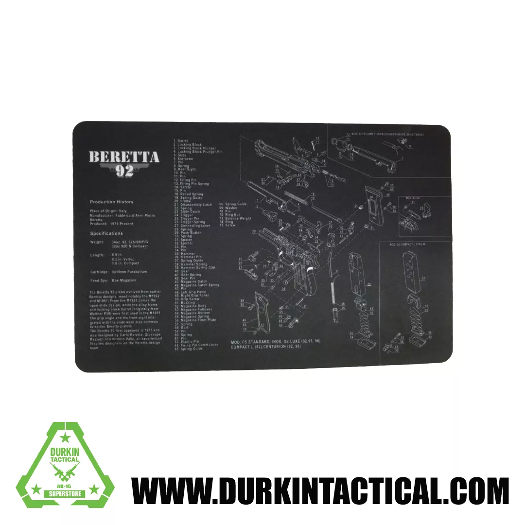 Beretta 92 Pistol Build Mat