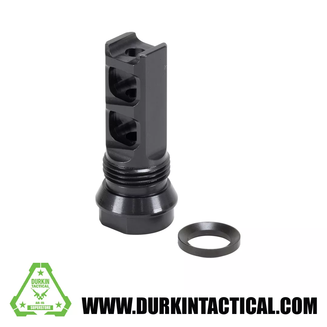 Breek Arms 1/2″x28 Double Port .223/5.56 Muzzle Brake- Outside Threaded