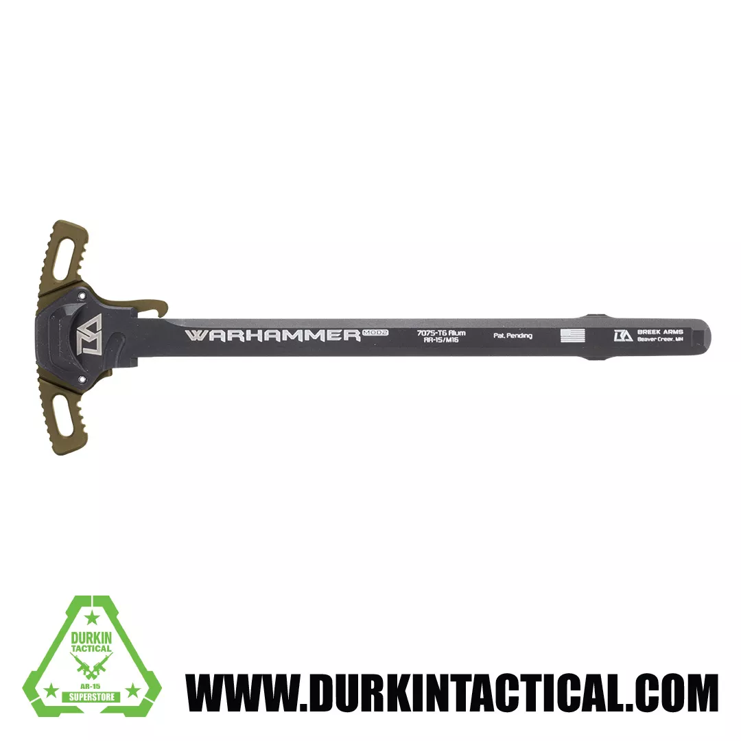 Breek Arms Warhammer Micro Mod2 AR-15 Ambidextrous Charging Handle- FDE