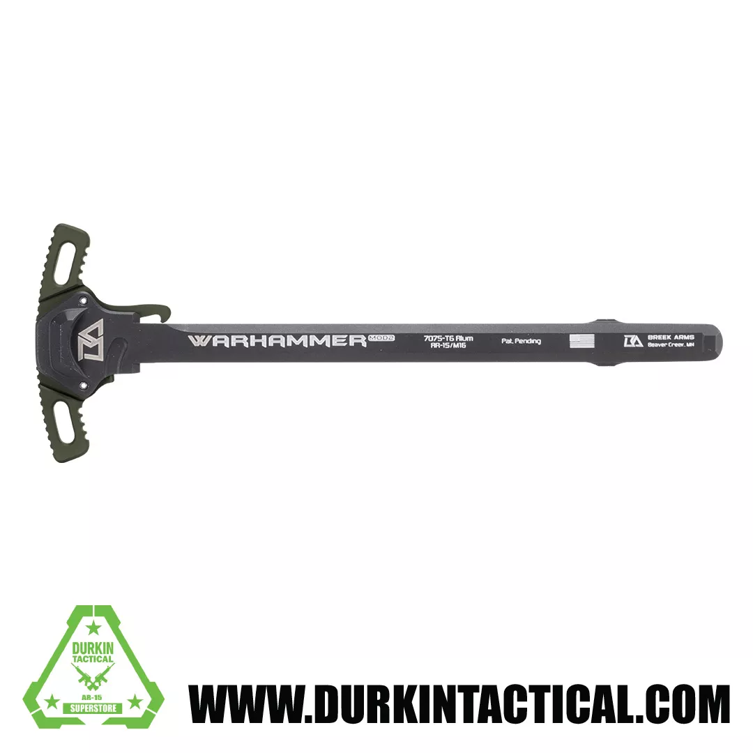 Breek Arms Warhammer Micro Mod2 AR-15 Ambidextrous Charging Handle- Ranger Green