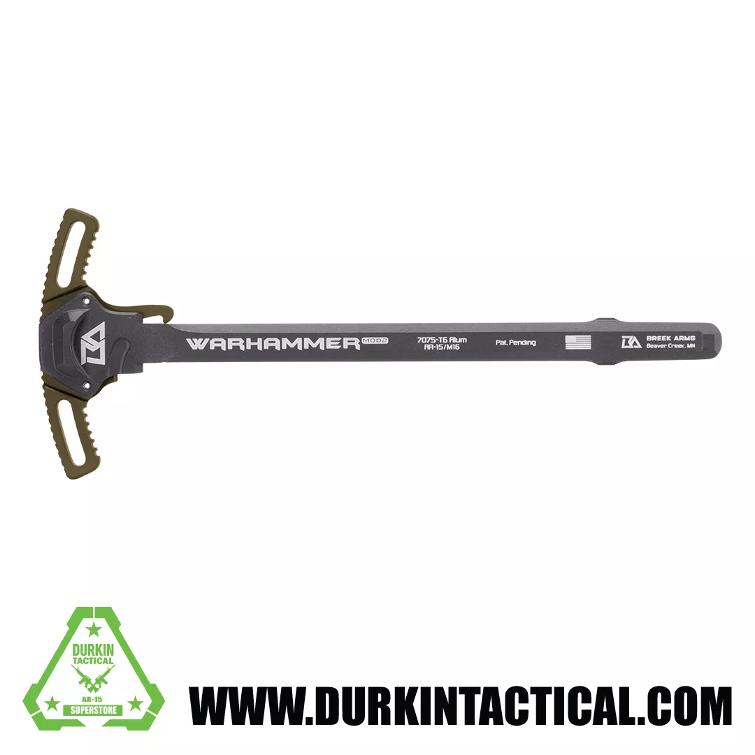 Breek Arms Warhammer Mod2 AR-15 Ambidextrous Charging Handle- FDE