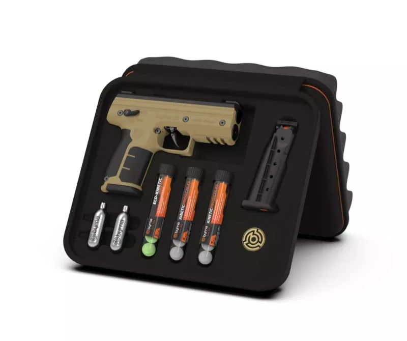 Byrna SD Less-Lethal Kinetic Kit, .68 Cal, Tan (SK68300_TAN_KINETIC)