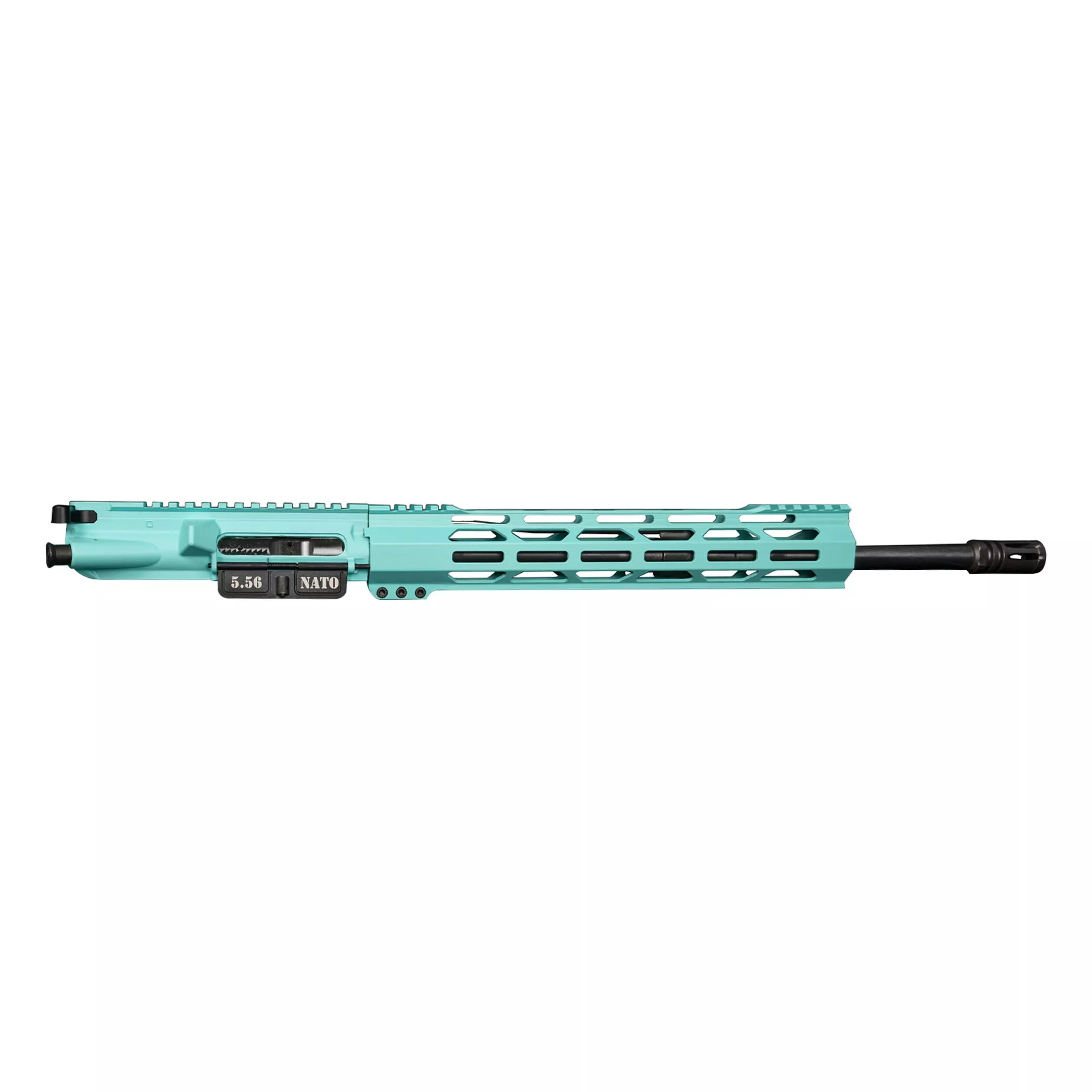 DB15 5.56 NATO CARBON SERIES 16″ UPPER ASSEMBLY W/ 12″ CCML RAIL, ROBINS EGG