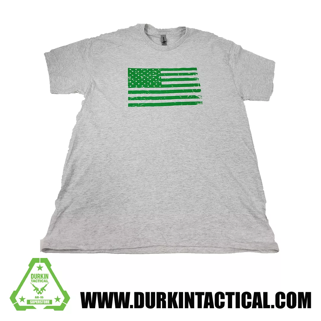 Durkin Tactical Flag Ash Tee Shirt | 4X Large