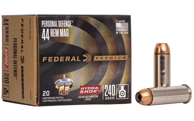 Federal .44 Magnum Hydra-Shok Ammunition – 240GR