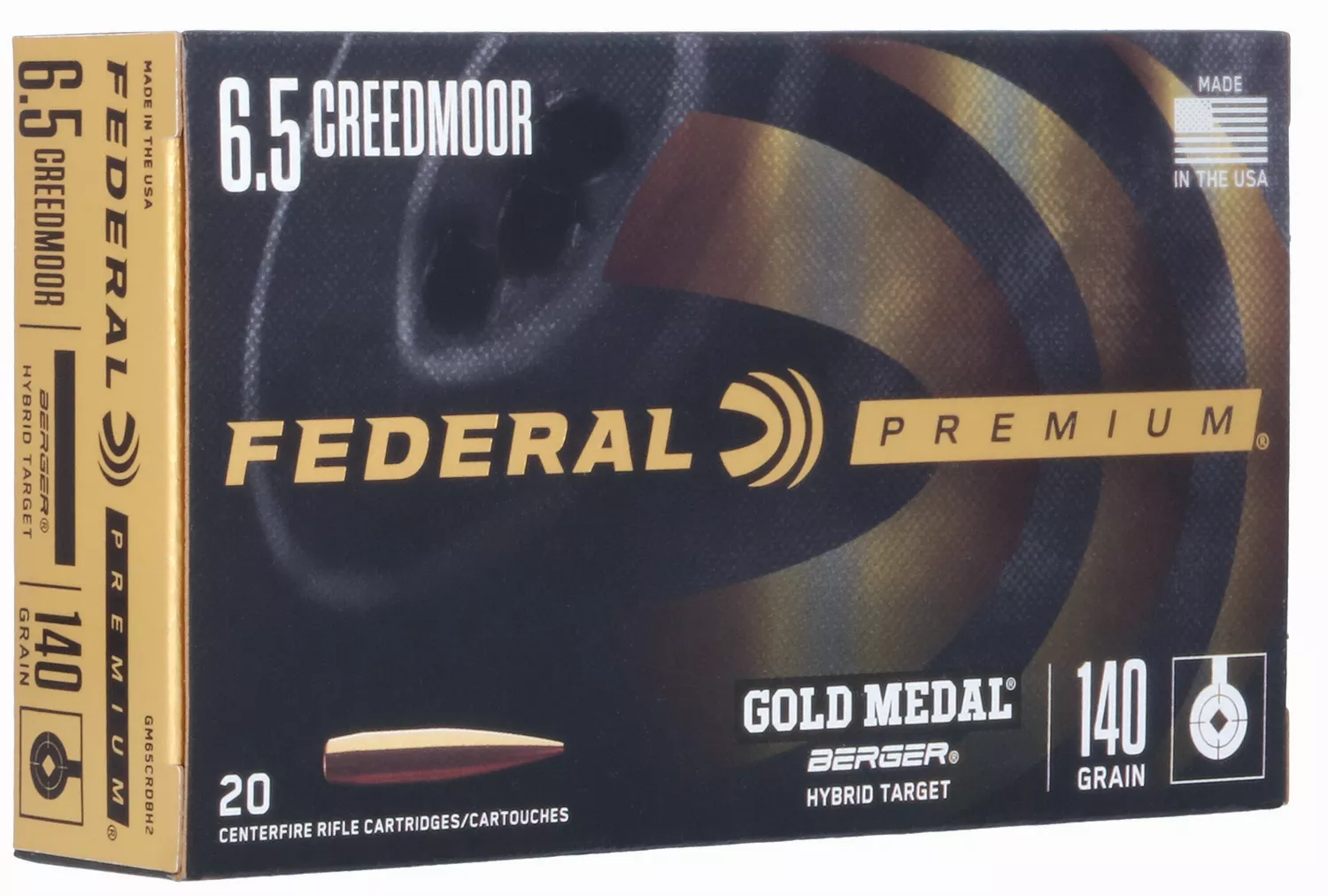 Federal Gold Medal 6.5 Creedmoor 140gr Berger Hybrid