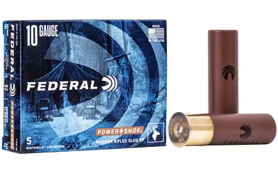 Federal PowerShok 10 Gauge 3.5″ Rifled Slugs – 5 Rounds