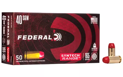 Federal Syntech 40 S&W Ammo 165gr TSJ – 50 Rounds