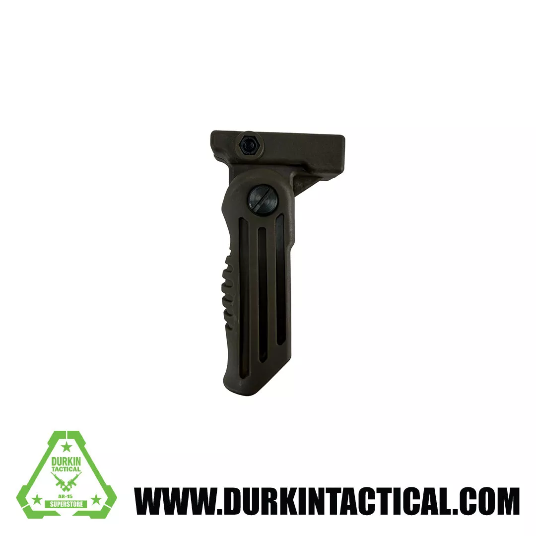 Folding Stubby Vertical Green Grip