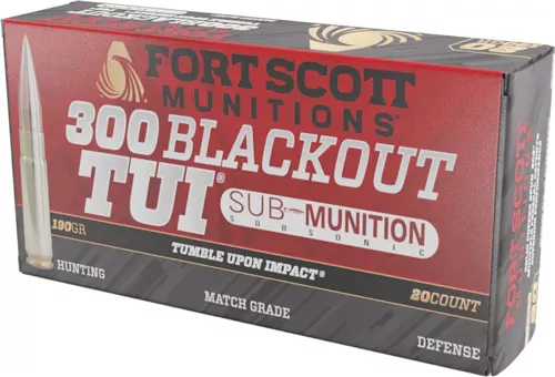 Fort Scott .300 AAC 190gr TUI Solid Copper Ammo