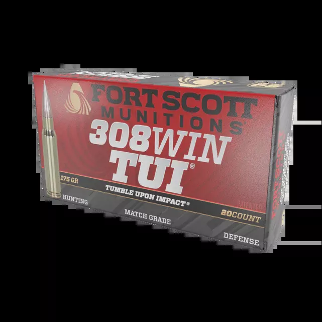 FSM, 308 Win SCS TUI, 175Gr Solid Copper Ammo (308-175-SCV2)