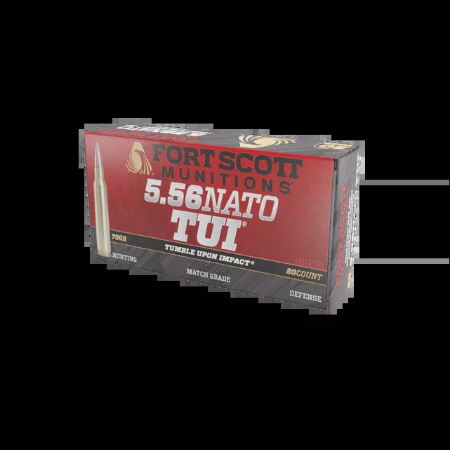 FSM, 5.56 NATO SCS TUI, 70Gr Solid Copper Ammo (556-070-SCV2)