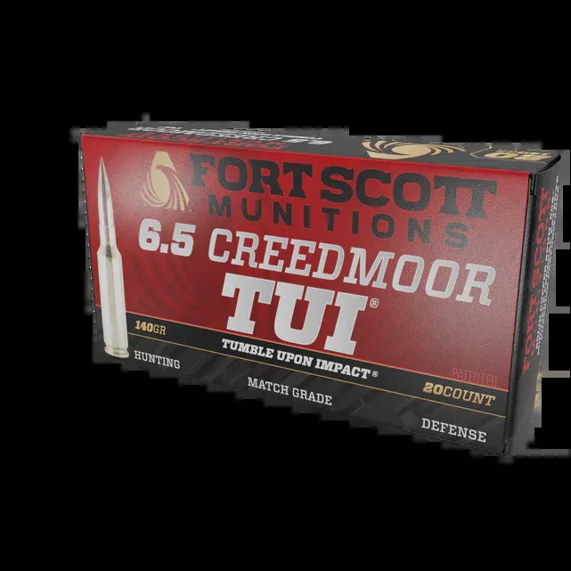FSM 6.5 Creedmoor SCS TUI, 140GR Solid Copper Ammo (6.5CM-140-SCV2)