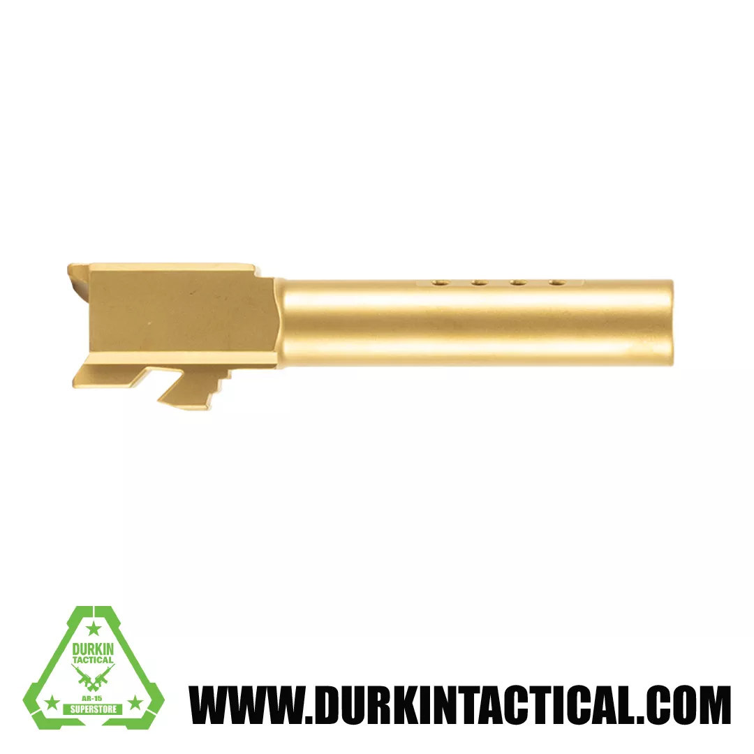 Gold Unthreaded Ported Barrel Fits G19