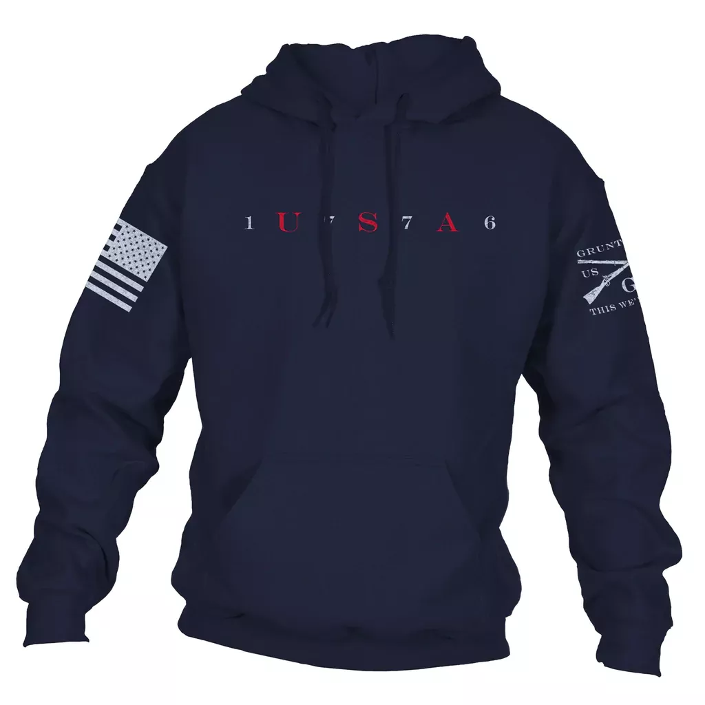 Grunt Style, USA 76, Hoodie, Navy (GS5145)