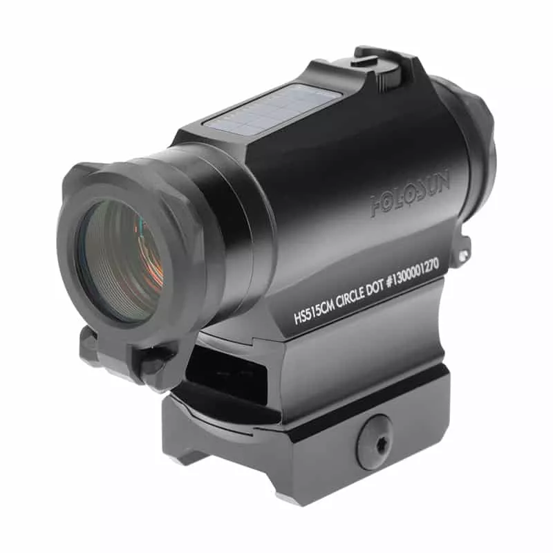 Holosun HS515CM Red Dot / Circle Dot Micro Sight With Solar Panel and QD Mount