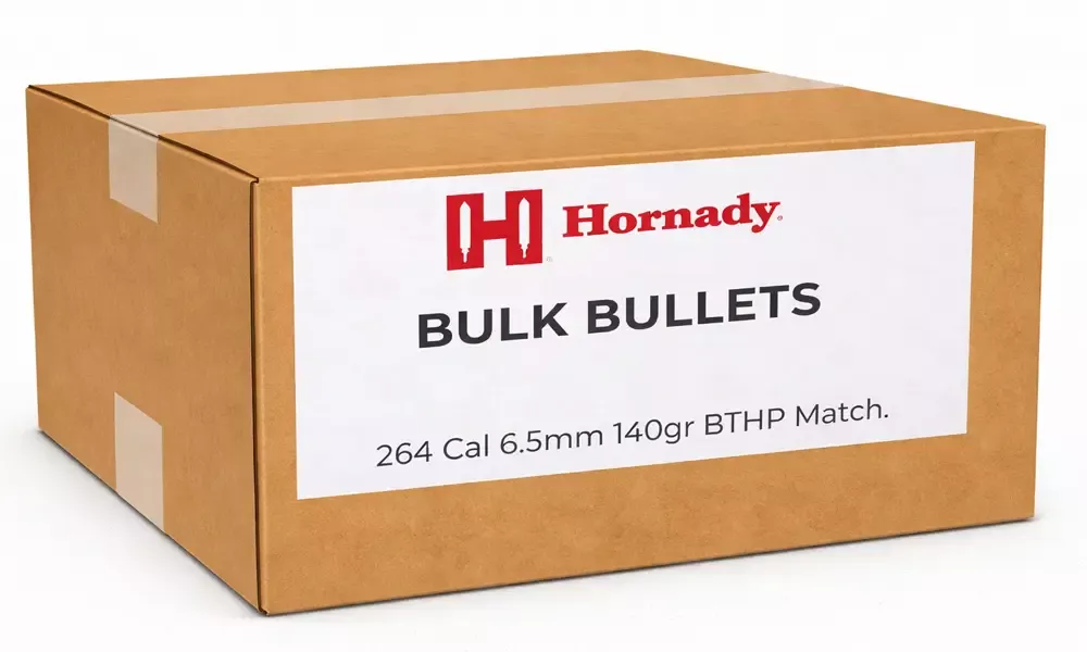 Hornady 264 Cal 6.5mm 140gr BTHP Match (Bulk / OEM)