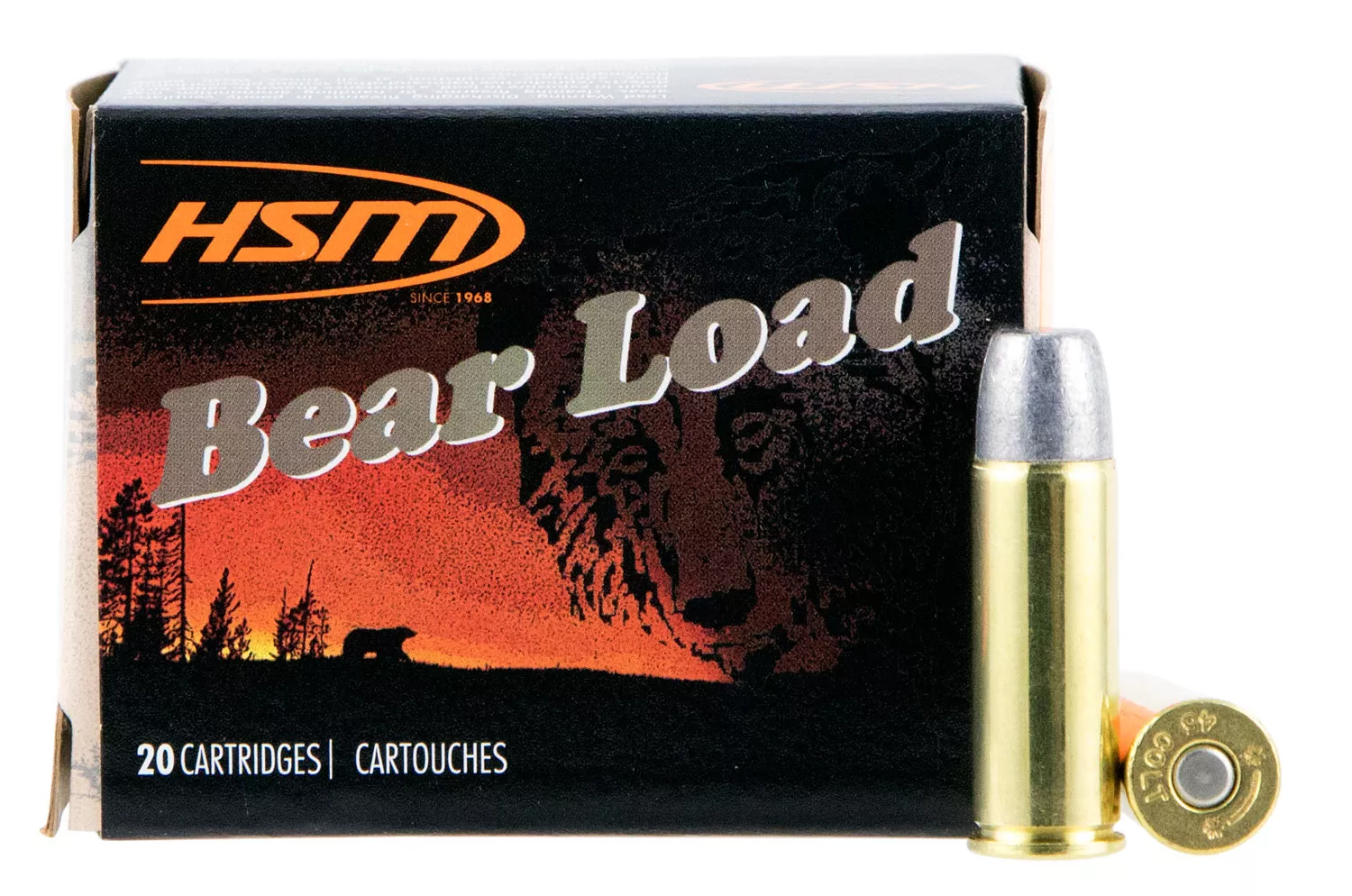 HSM Bear Load .45 Colt 325 gr Ammunition – 20 Box