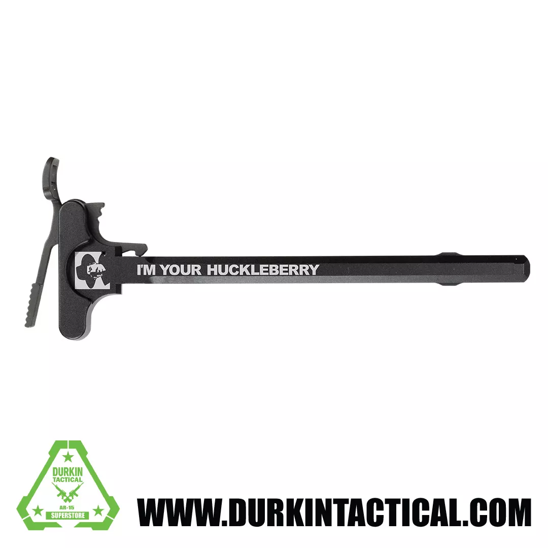 Laser Engraved Ambidextrous Charging Handle | I’m Your Huckleberry | Black | C12