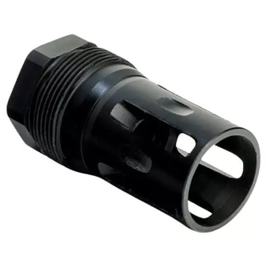 Method Dynamics, Flash Drive Flash Hider, 5/8-24, Cage, Black (610111-B)