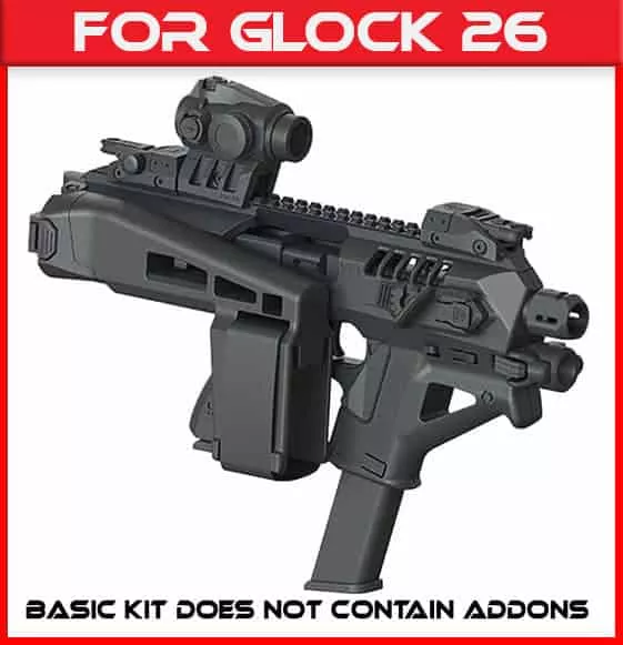 Micro Roni Glock 26 Stabilizer Gen 4 X CAA Industries NEWEST PDW Conversion Kit
