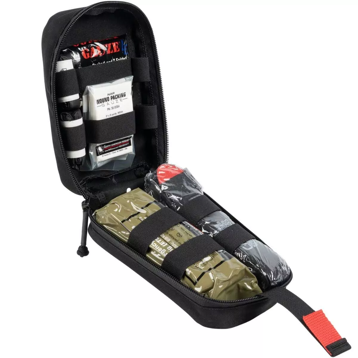 North American Rescue, NAR, Tactical Operator Response Kit, With Combat Gauze, Black (80-1691)