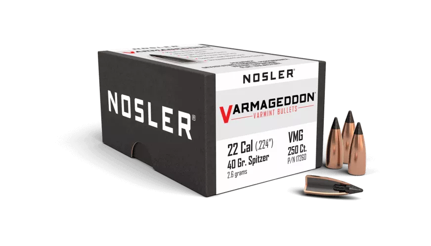 Nosler 22 Cal 40gr FB Tipped Varmageddon (250ct)