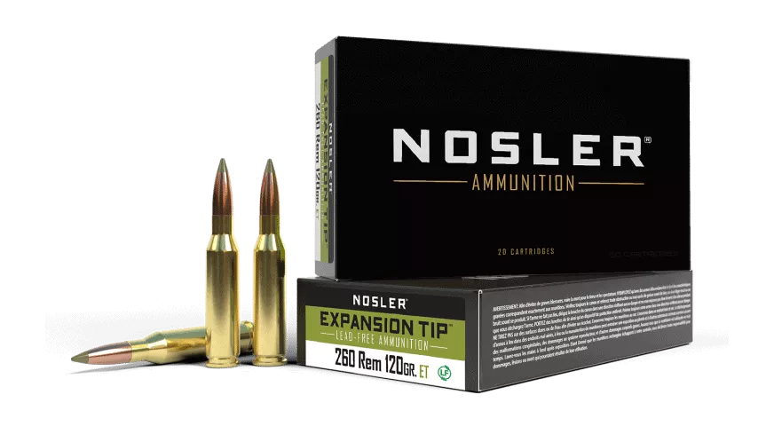 Nosler 260 Rem 120gr Expansion Tip Ammunition (20ct)