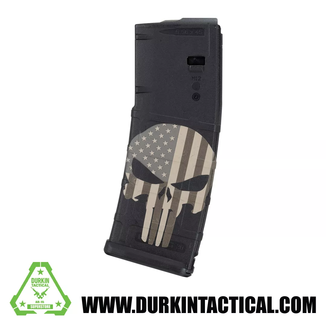 PMAG 30 Round Capacity Magazine | Punisher Flag Color M38
