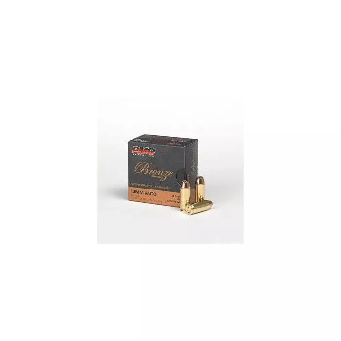 PMC Bronze 10mm Handgun Ammo 170 Grain JHP – 25rd Box