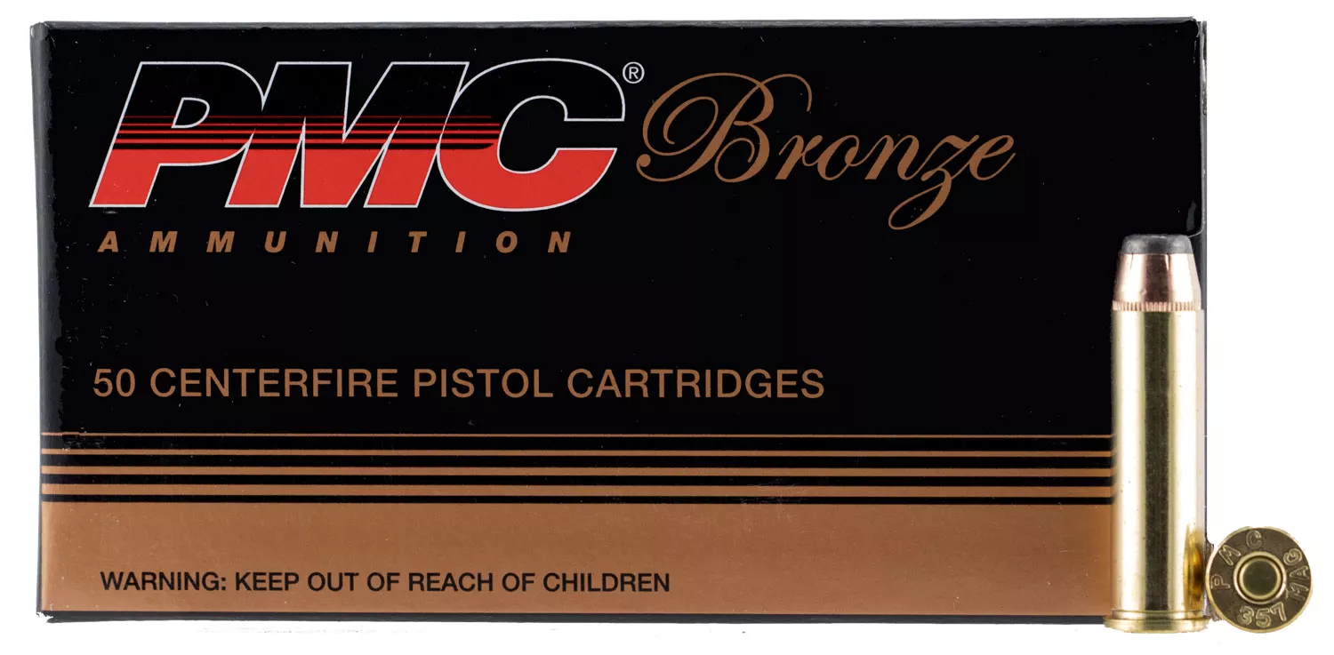 PMC Bronze .357 Magnum Ammunition, JSP 158 Grain, 50Rd Box