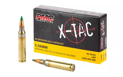 PMC XTAC 556 NATO 62gr Green Tip Ammunition
