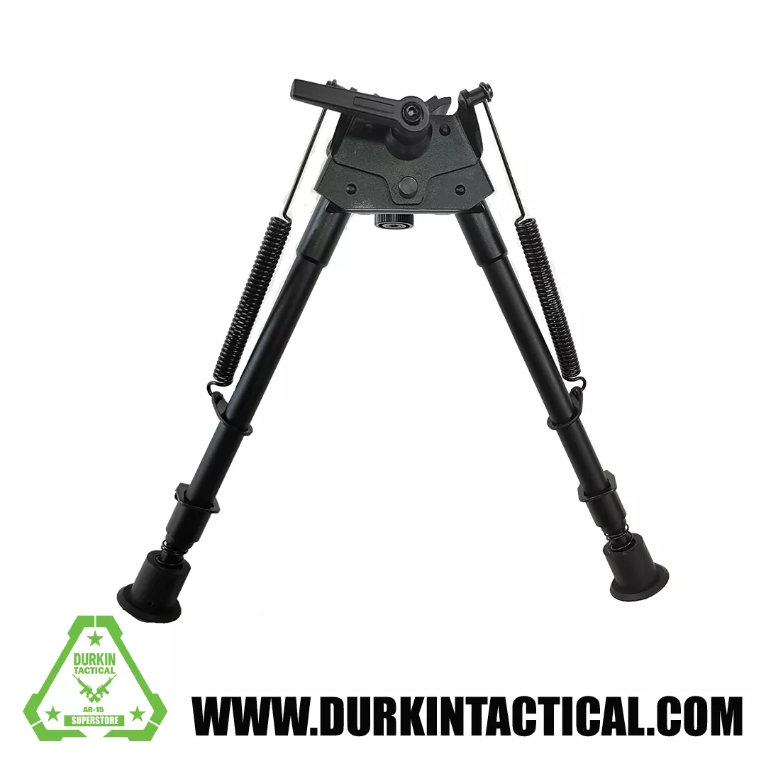Premium 9″-13″ Adjustable Metal Bipod – Black