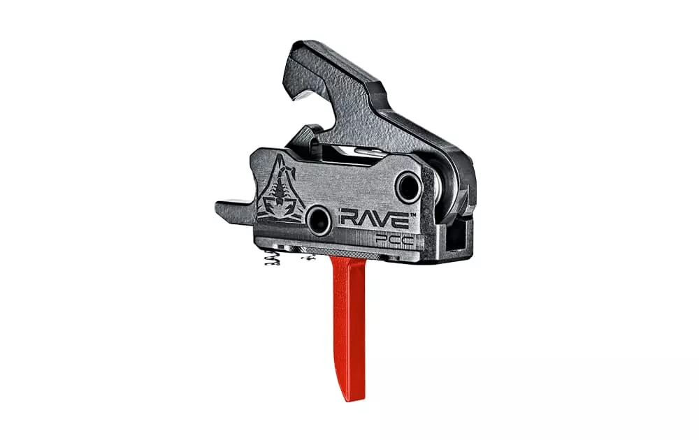 Rise Armament RAVE PCC Drop-In Trigger | Red Flat Blade